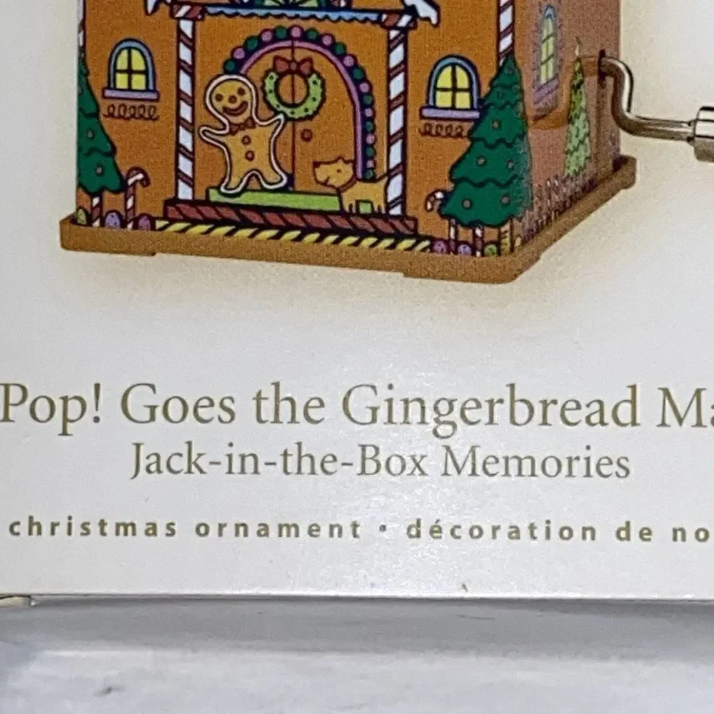 Hallmark Multicolor‎ Pop! Goes the Gingerbread Man Keepsake Ornament NWT